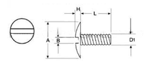 Dibujo lineal de tornillos de encuadernación