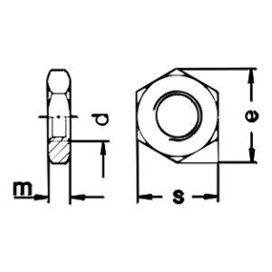 DIN 439 B Hexagon Thin Nuts