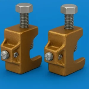 Grampos de viga de bronze