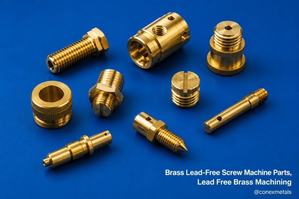 Brass Lead-Free Screw Machine Parts, Lead Free Brass Machining