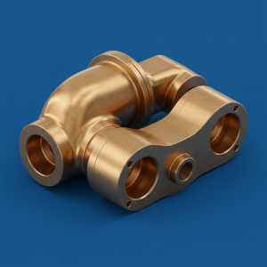 Bronze-bearbeitetes Gussteil